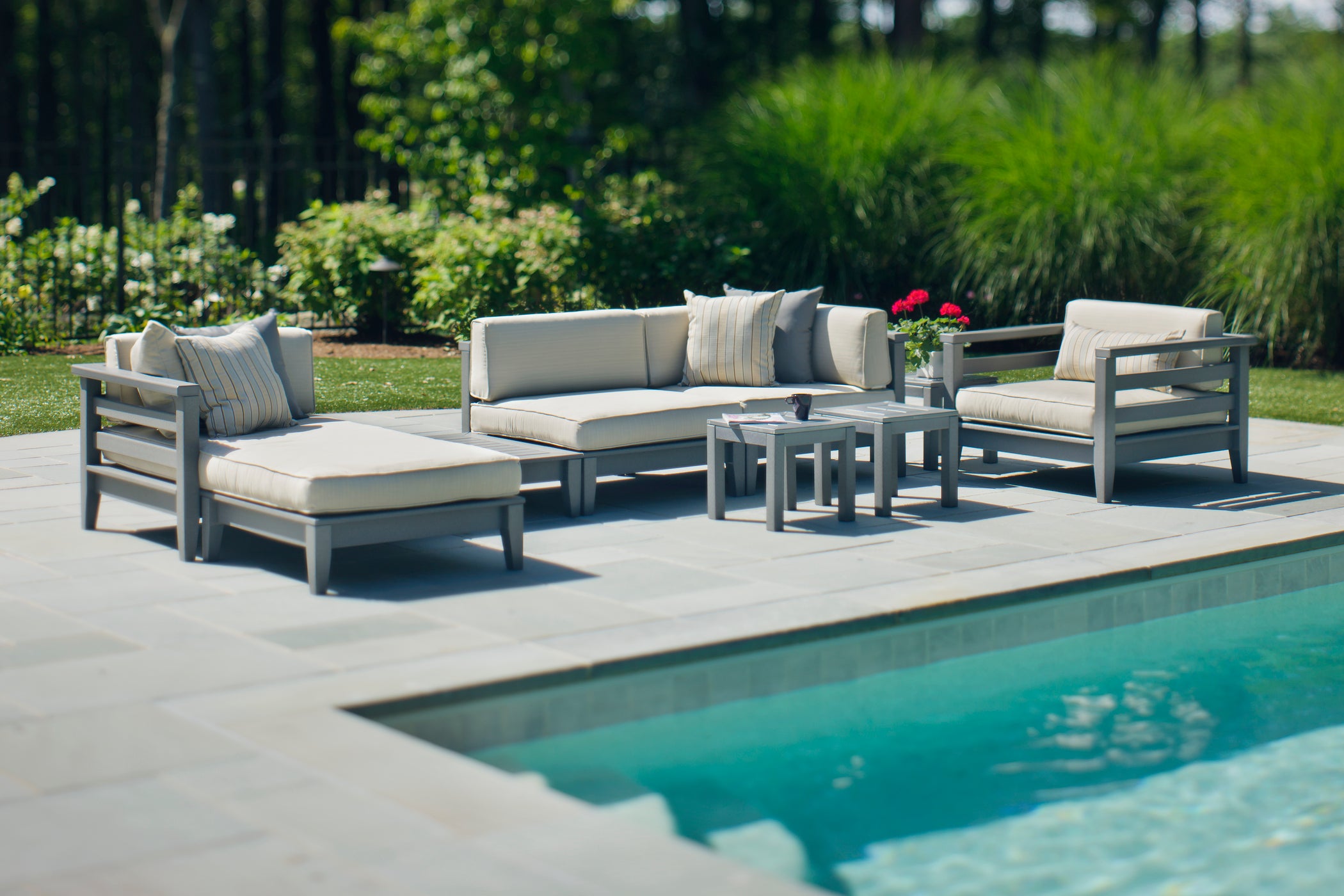Cambridge Sectional Armless Chair | Seaside Casual Outdoor Furniture