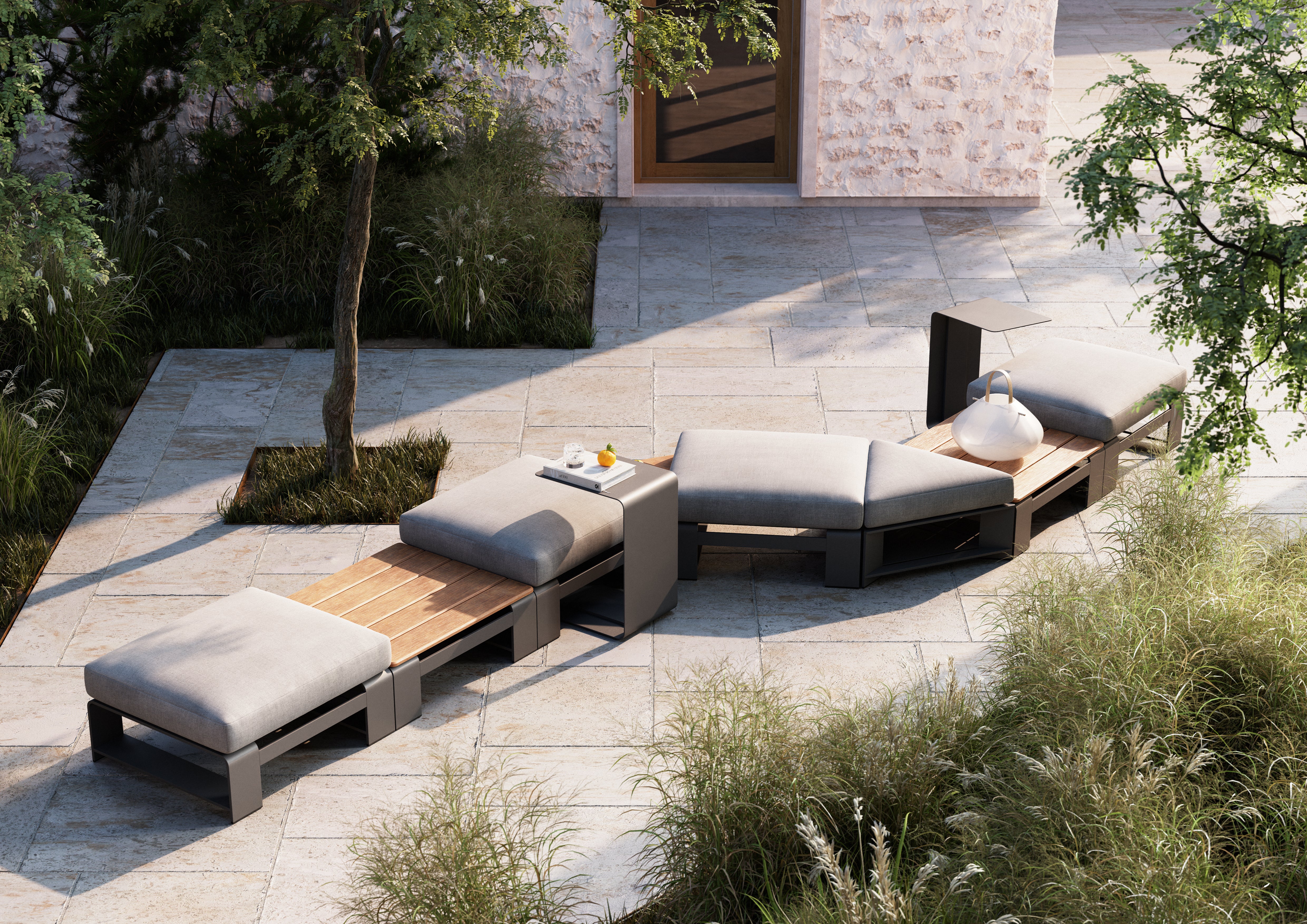 Gather Triangle Ottoman
