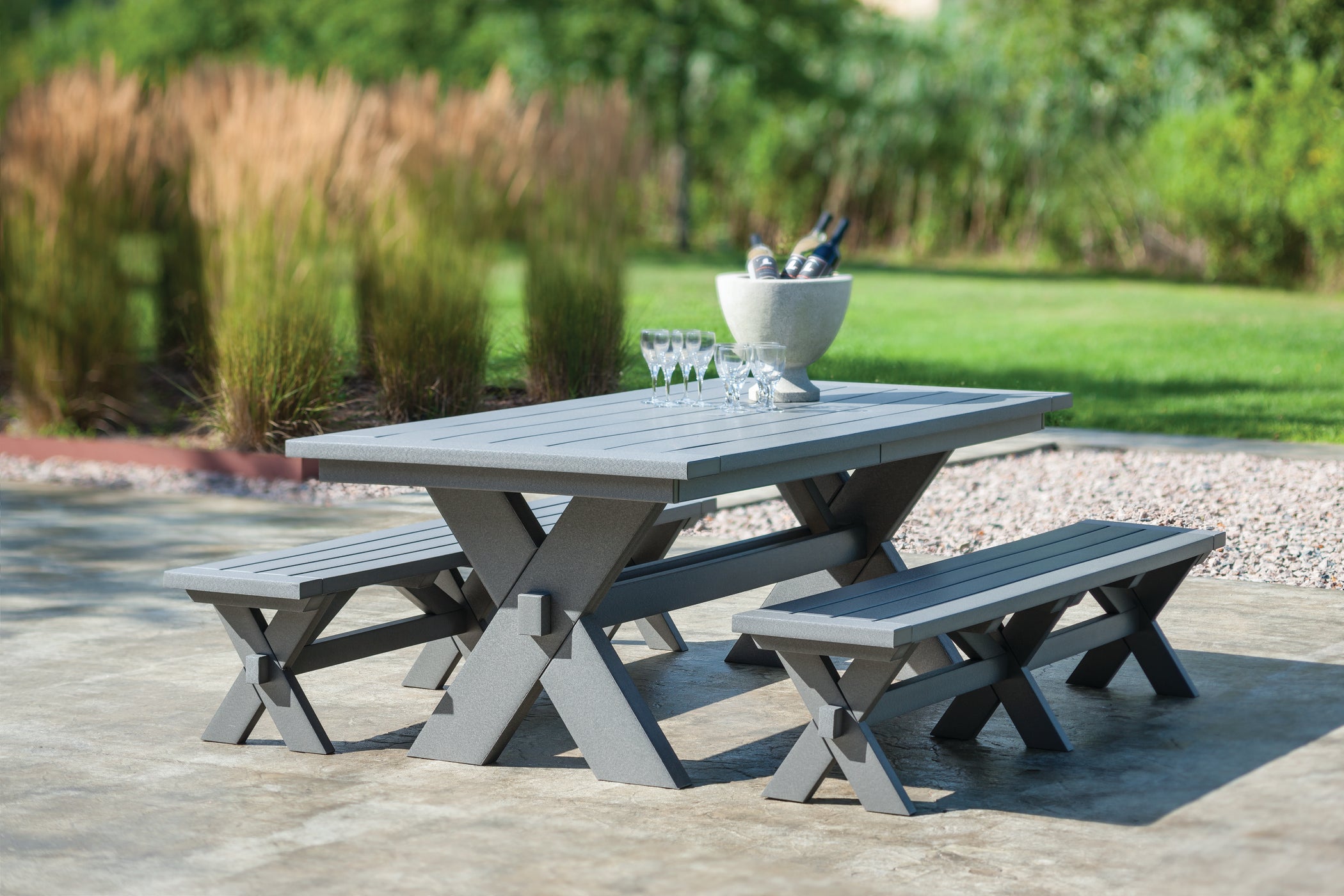 Seaside Casual Sonoma 76" Dining Bench – Classic Outdoor Comfort