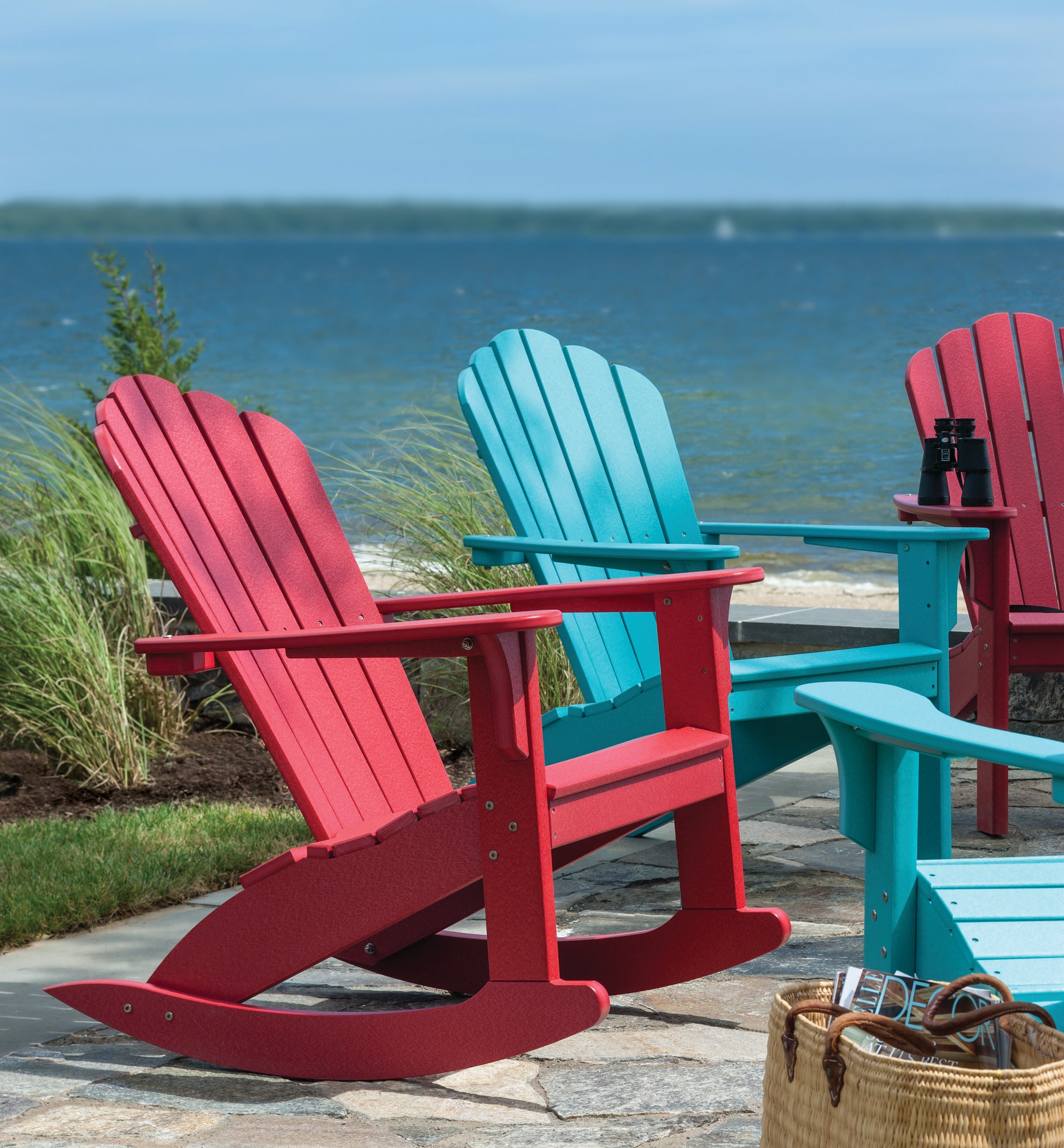 Coastline Harbor View Rocker | Seaside Casual Outdoor Rocking Chair
