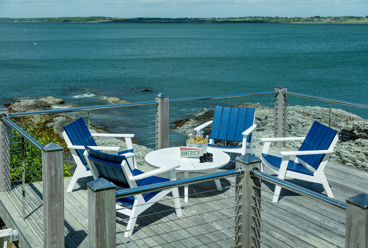 Seaside Casual DEX Round Chat Table