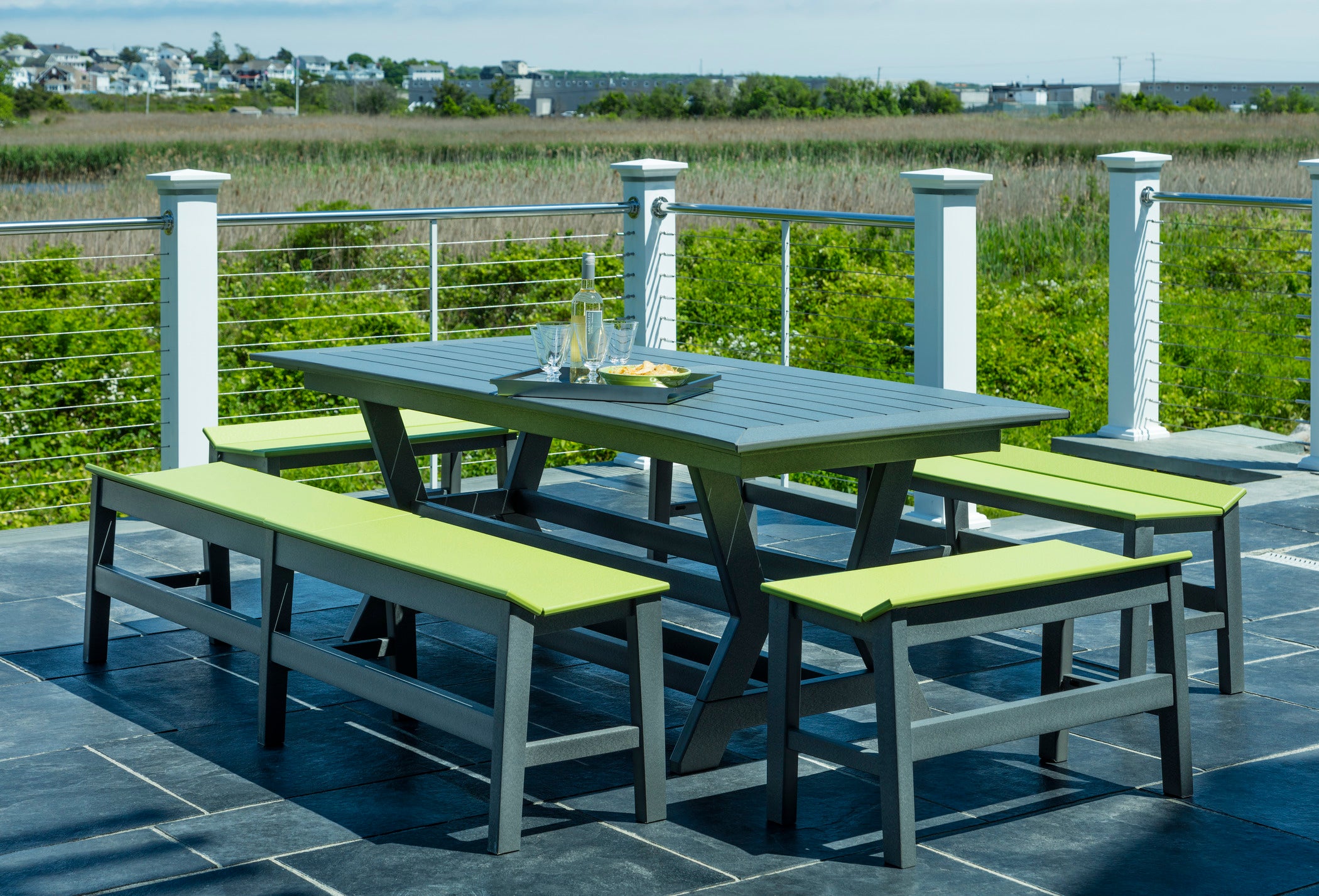 Seaside Casual SYM Dining Table 36" x 80" – Modern Outdoor Elegance