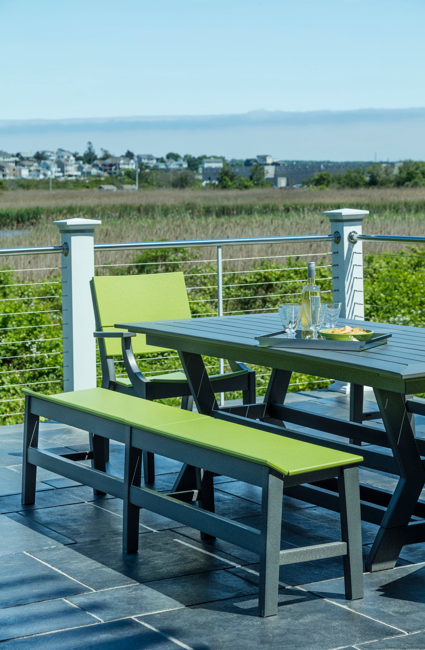 Seaside Casual SYM Dining Table 36" x 80" – Modern Outdoor Elegance