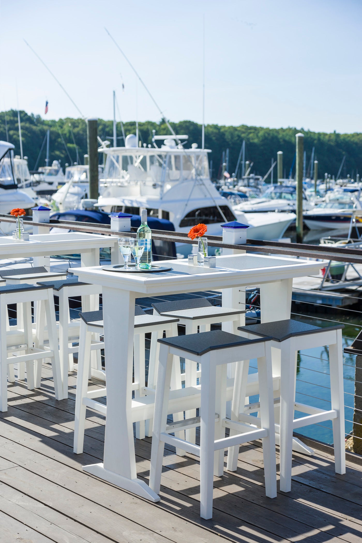 Seaside Casual SYM Pub Table – Modern Outdoor Bar-Height Table