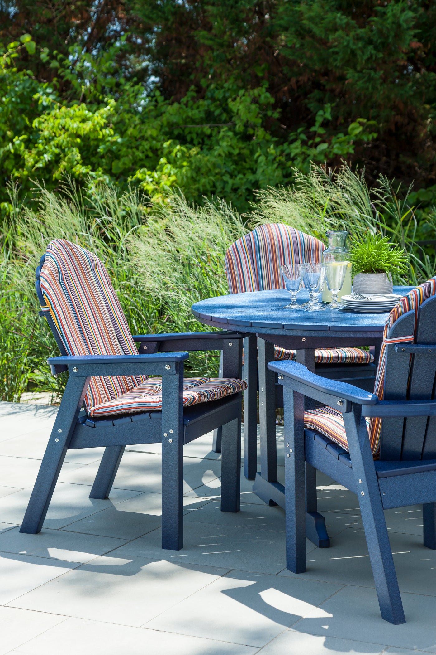 Salem Round Dining Table 48-Inch by Seaside Casual | Durable Outdoor Patio Table