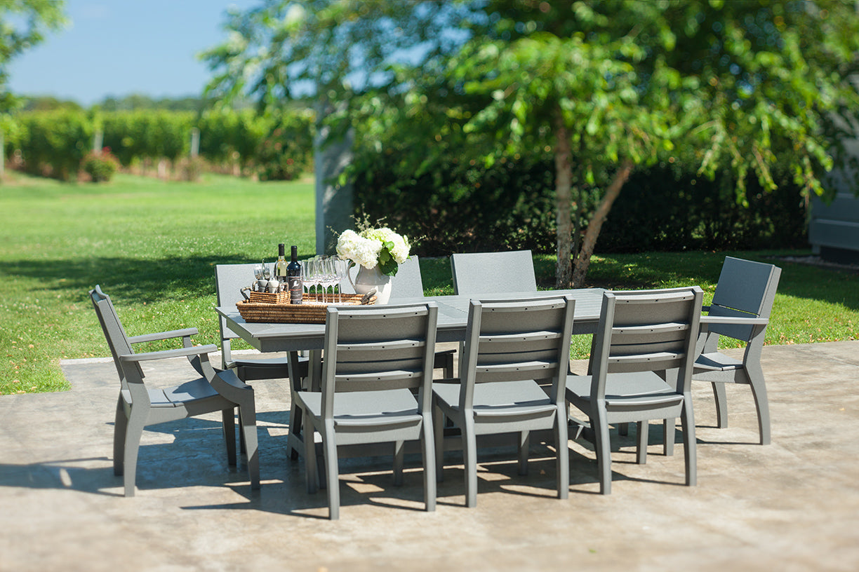 Seaside Casual SYM Dining Table 36" x 80" – Modern Outdoor Elegance