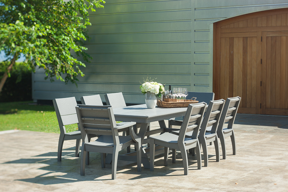 Seaside Casual SYM Dining Table 36" x 80" – Modern Outdoor Elegance
