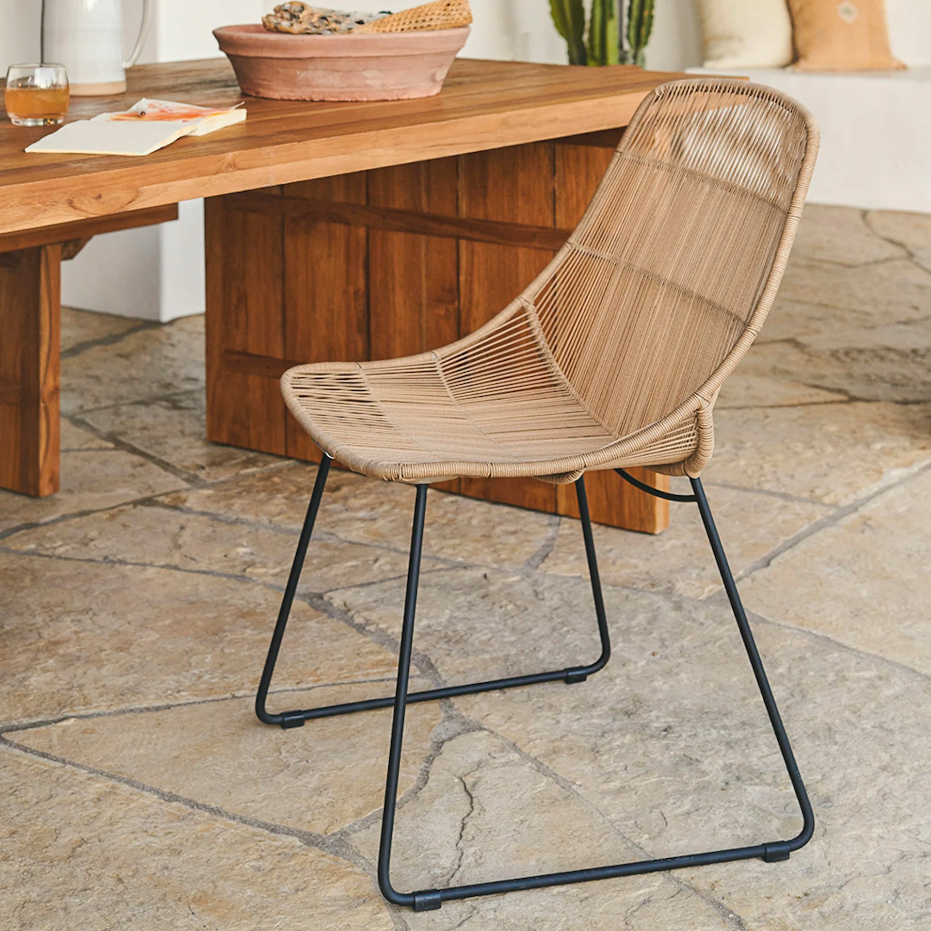 Selka Outdoor Dining Chair - Natural